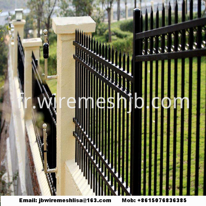 Powder Coated Zinc Steel Fence Panels